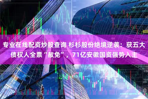 专业在线配资炒股查询 杉杉股份绝境逆袭:获五大债权人全票“赦免”,71亿安徽国资强势入主
